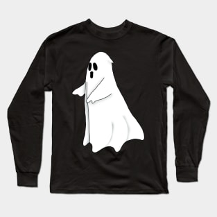 Simple Ghost for Halloween Long Sleeve T-Shirt